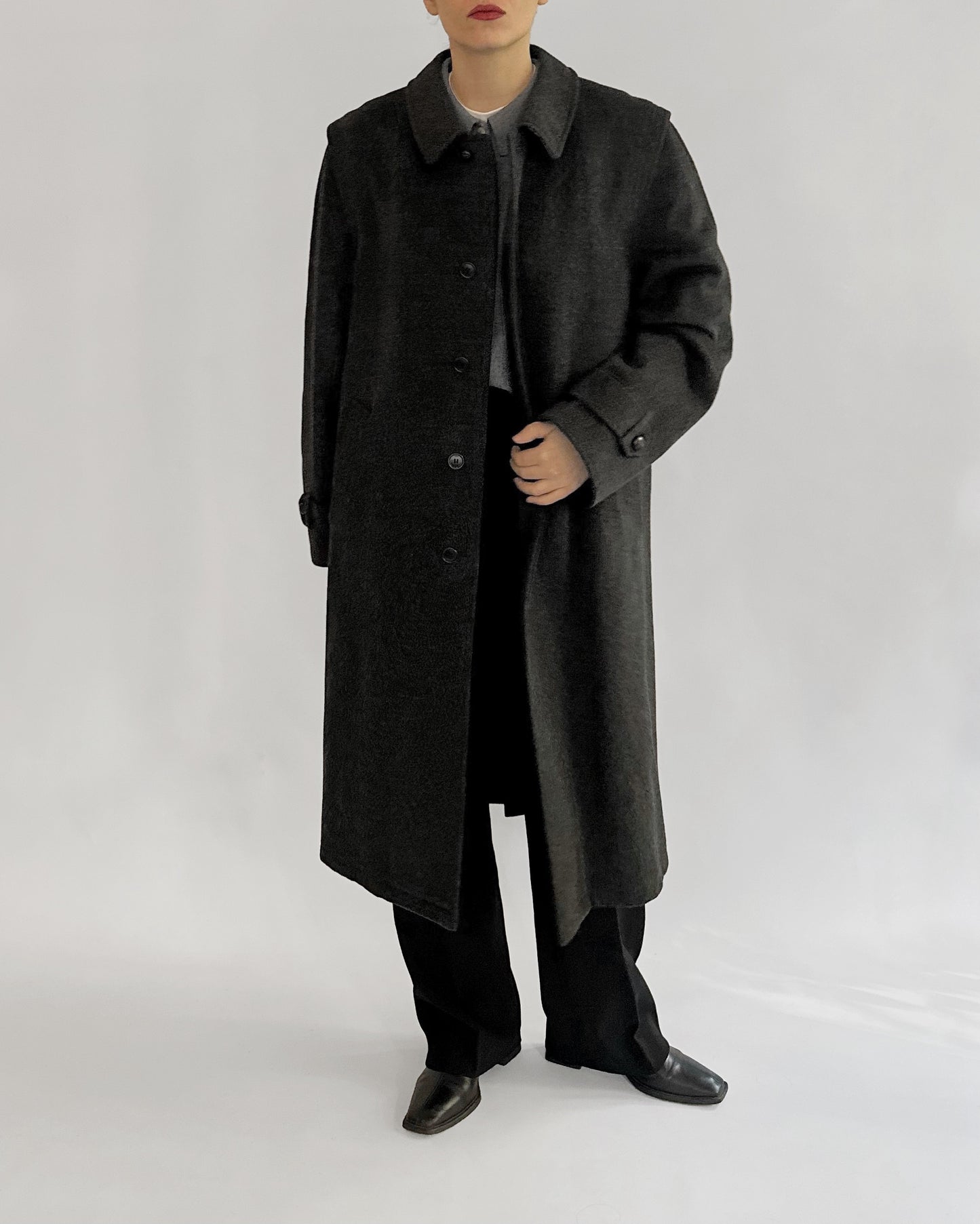 80s Schneiders Salzburg Grey Loden Coat