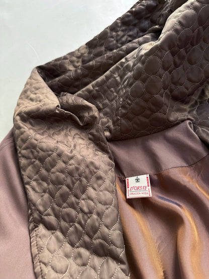 90s Mauve Hooded Coat