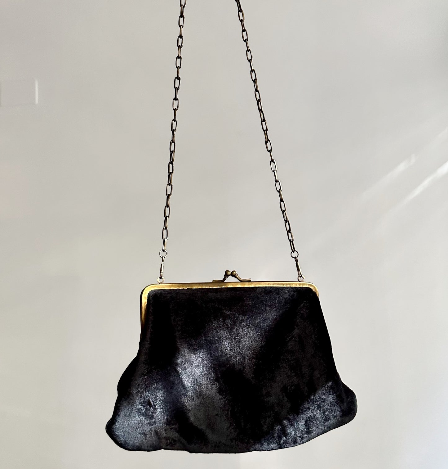 Vintage Y2K MISS SIXTY Black Velvet Evening Bag
