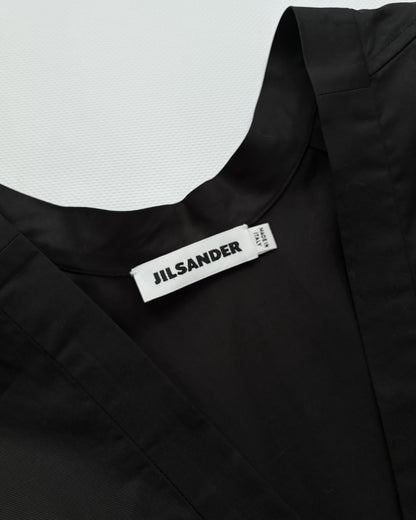 Jil Sander SS2013 Sculptural Black Cotton Top – Runway Piece