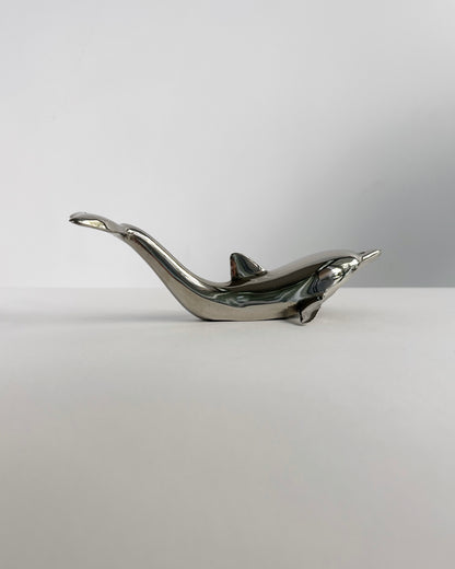 Vintage 1980s Silver-Plated Dolphin Bottle Opener
