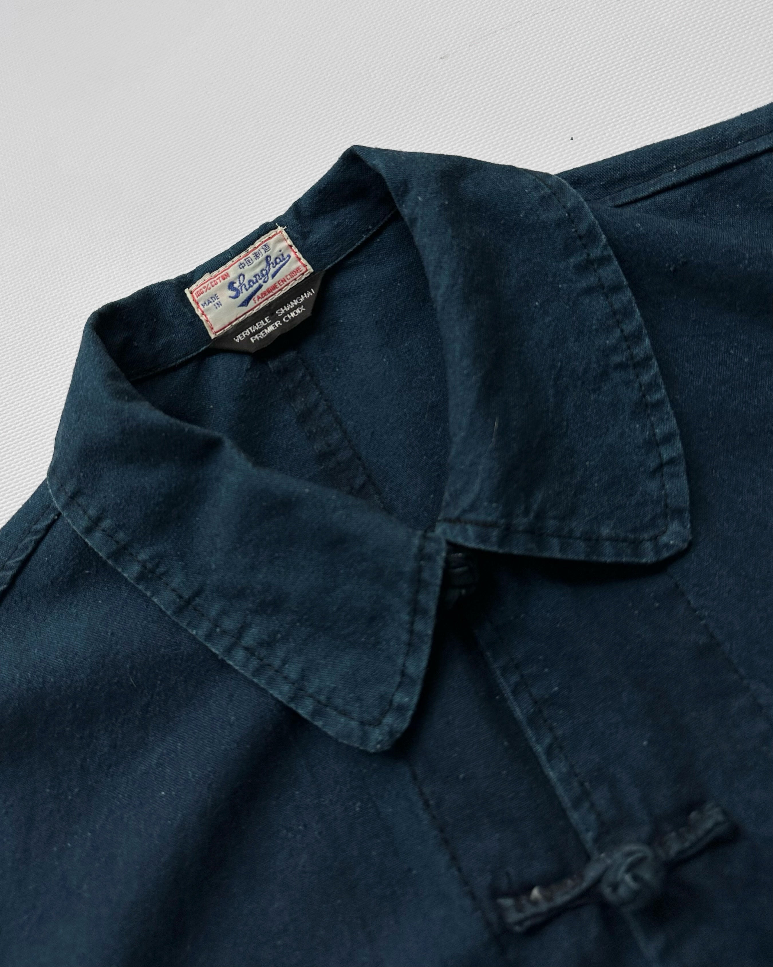 Rare 1950s Shanghai Indigo Work Shirt Jacket – Alba Vintage Studio