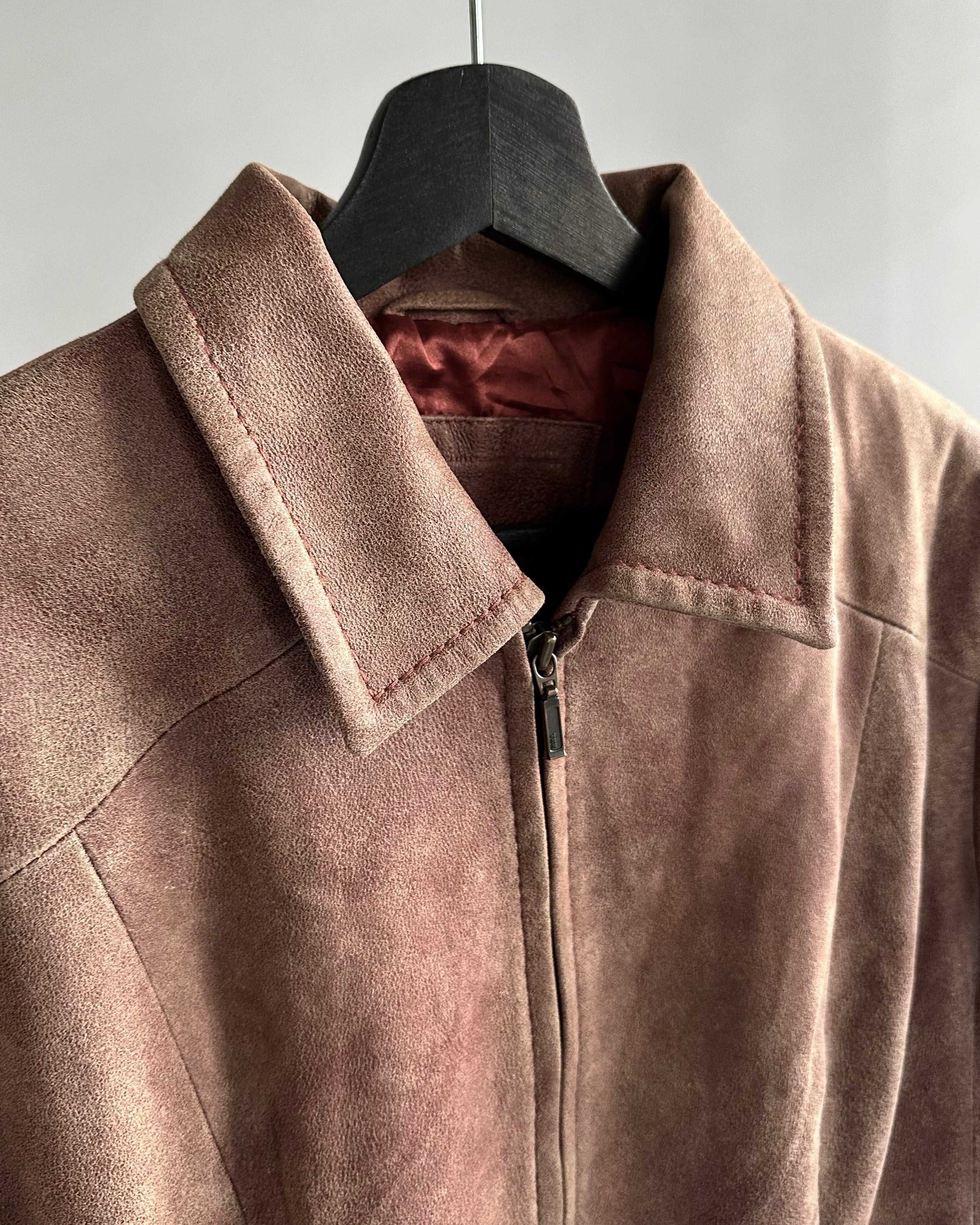 2000s Dusty Pink Washed Nappa Leather Jacket – Alba Vintage Studio