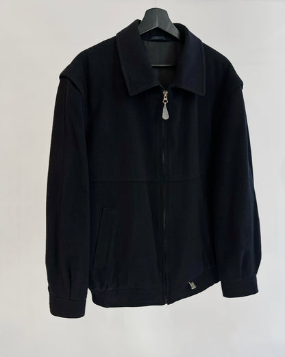 80s Steinbock Loden Wool Bomber