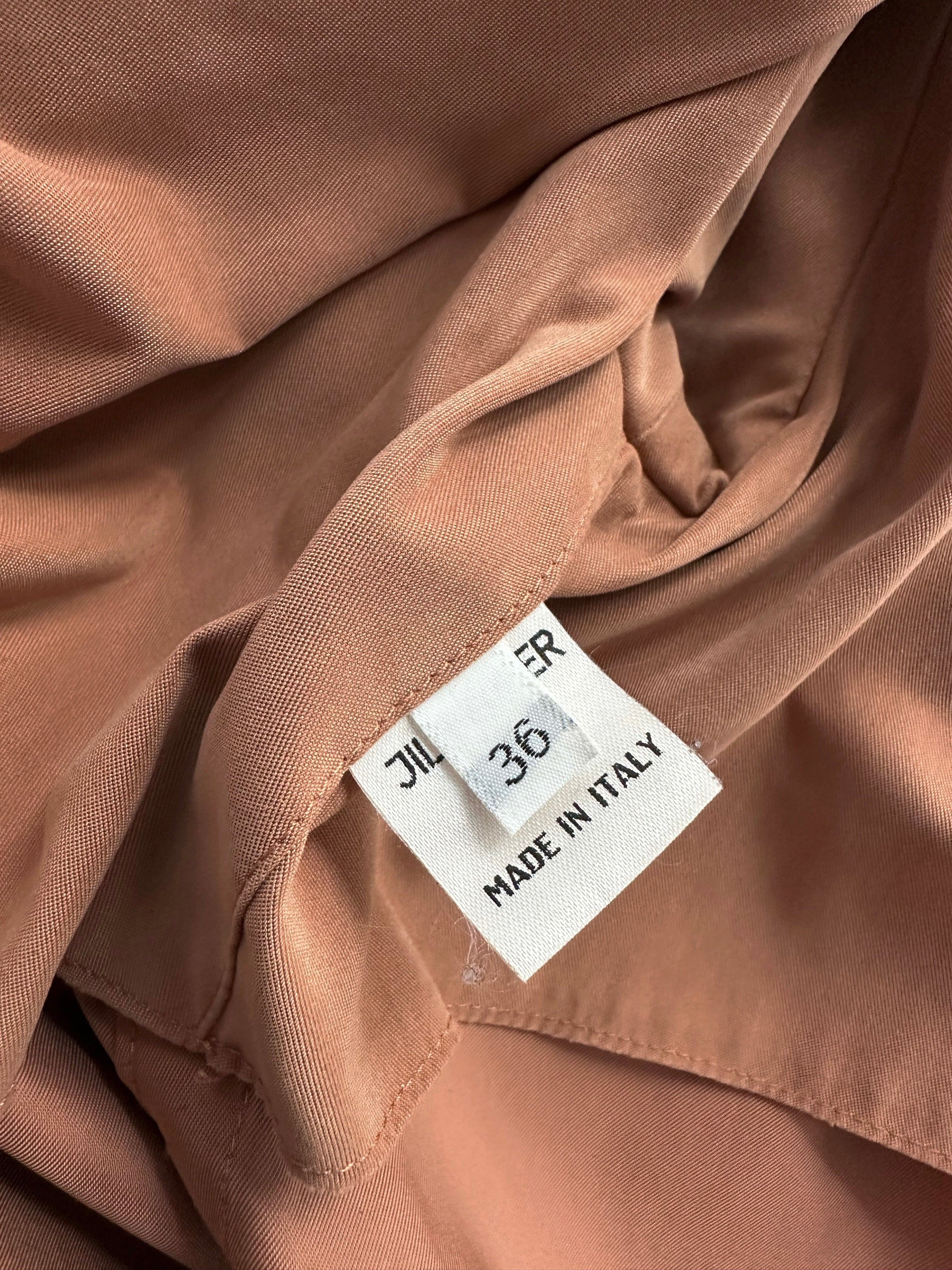 90s Jil Sander Minimalist Peach Trench Coat – Alba Vintage Studio