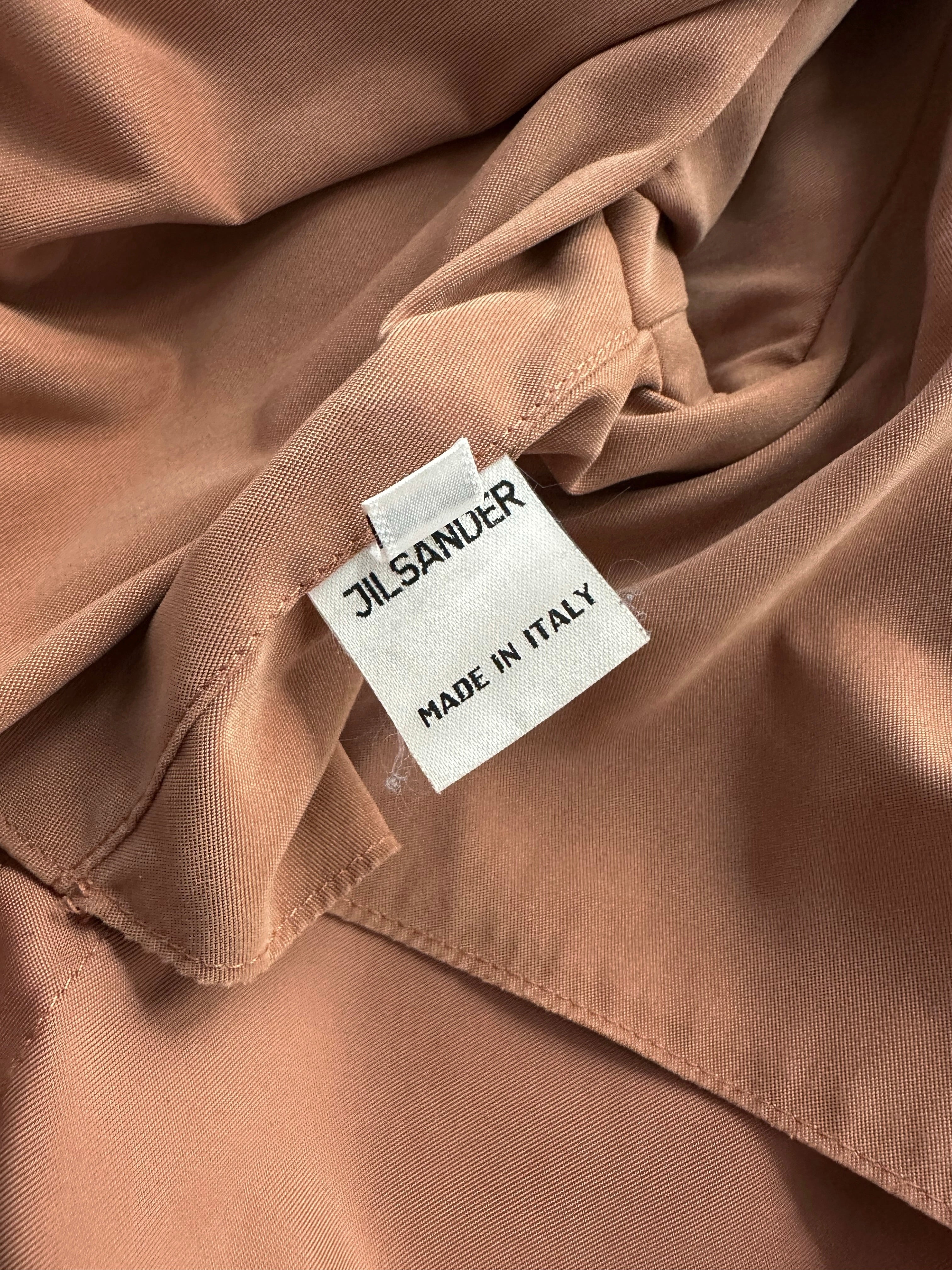 90s Jil Sander Minimalist Peach Trench Coat – Alba Vintage Studio