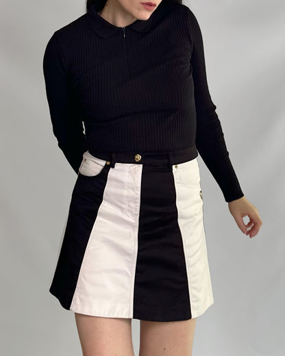 Moschino Striped A-Line Skirt