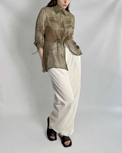 90s Sheer Camouflage Shirt