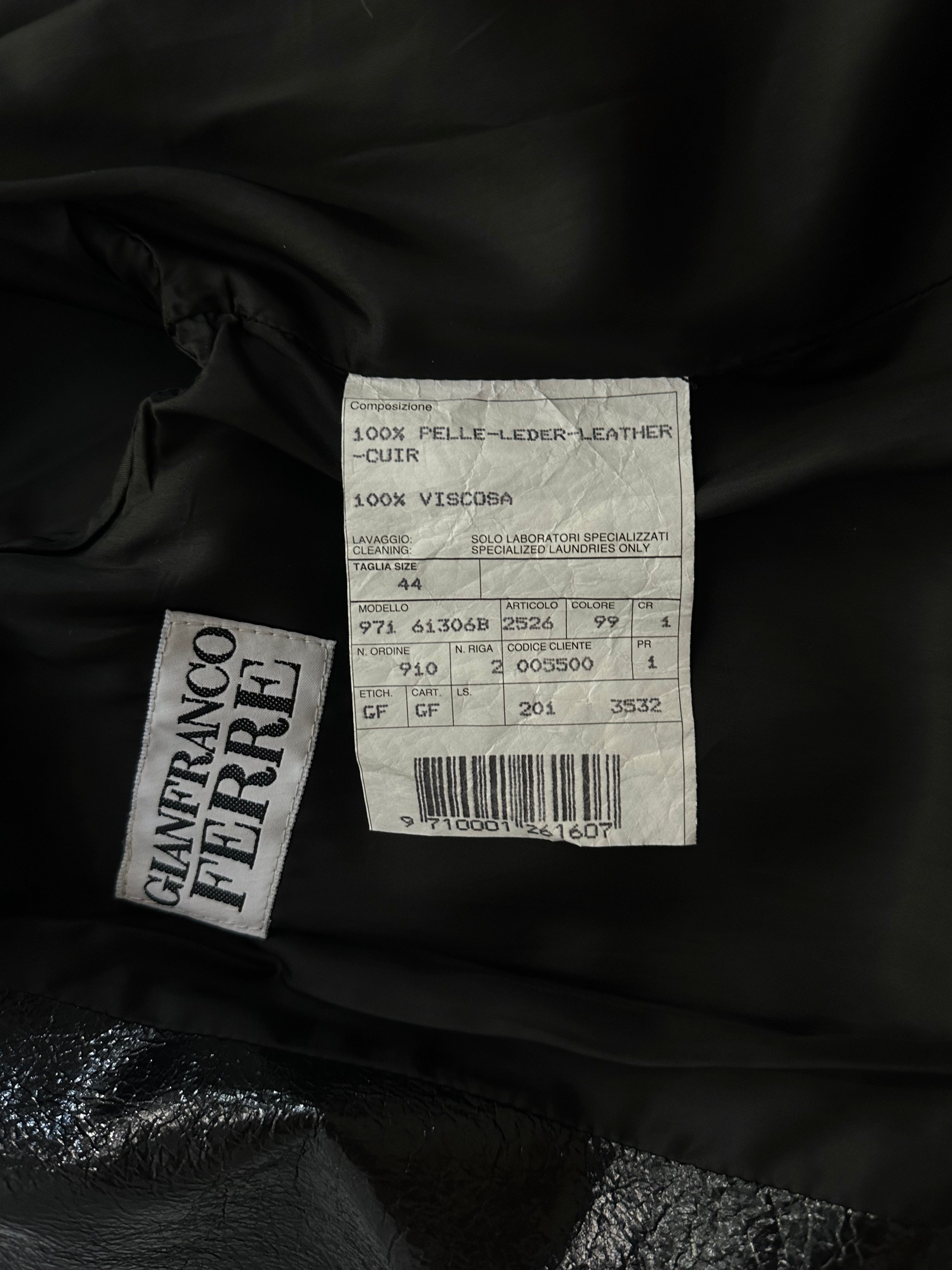 80s Gianfranco Ferré Black Patent Leather Coat – Alba Vintage Studio