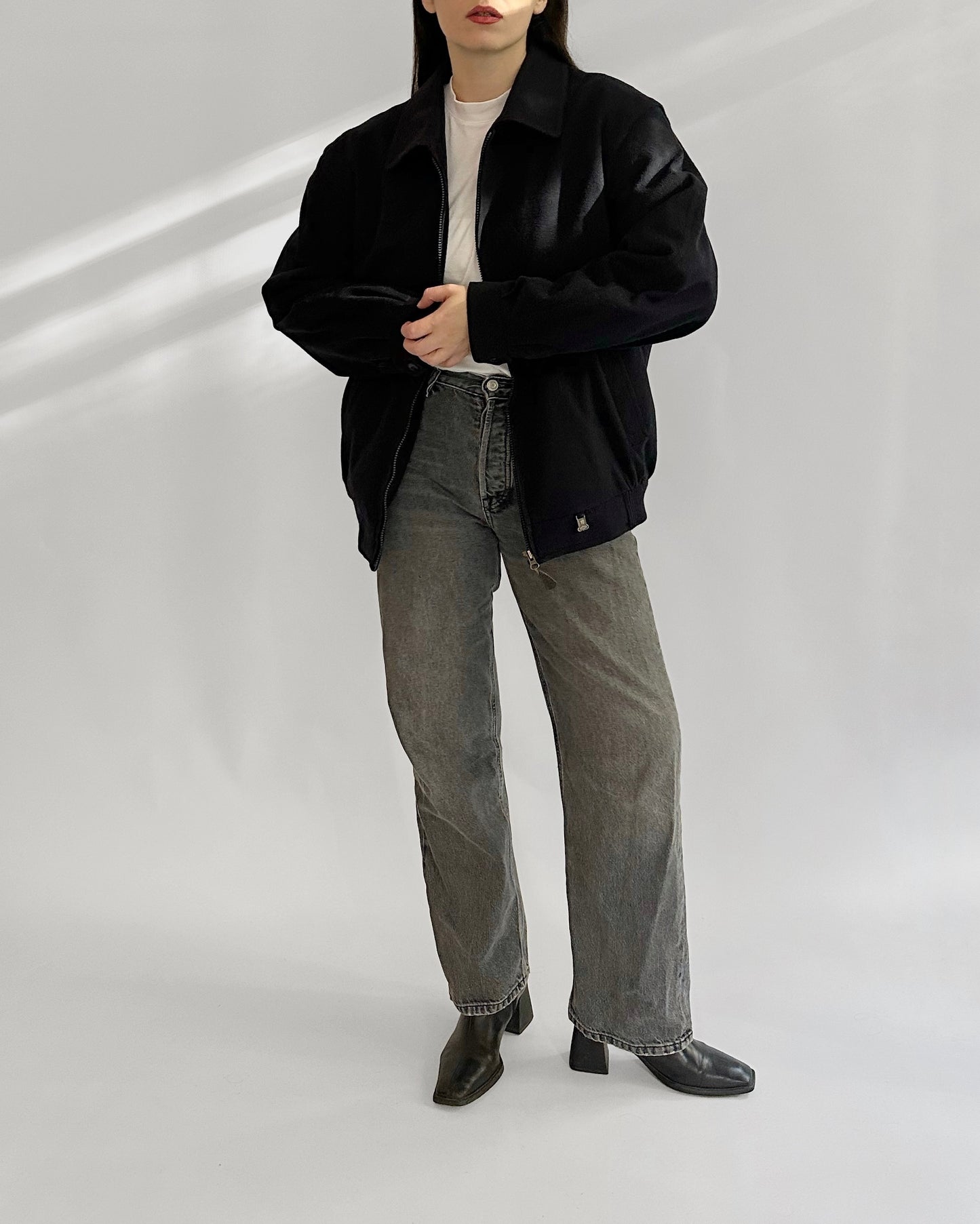 80s Steinbock Loden Wool Bomber