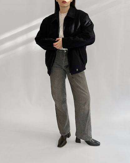 80s Steinbock Loden Wool Bomber