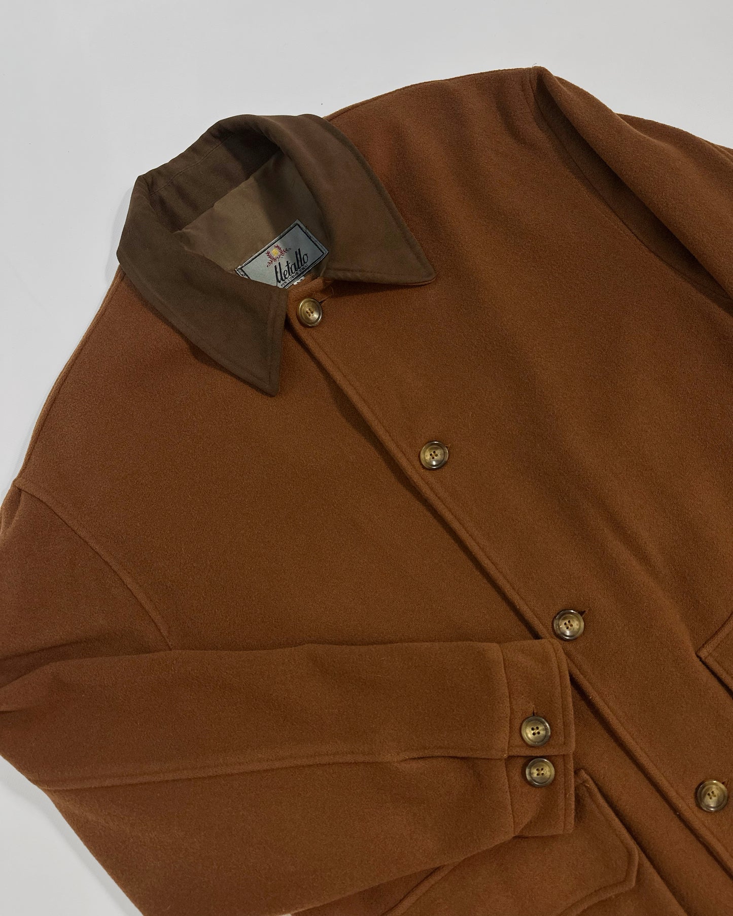 80s Brown Wool Field Jacket