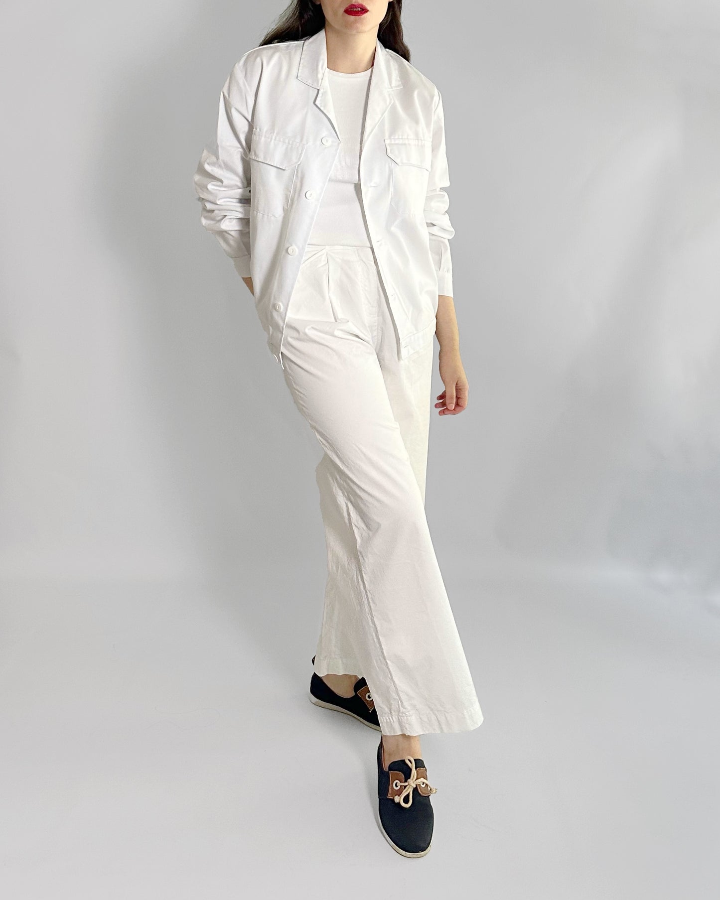 80s White Workwear Jacket