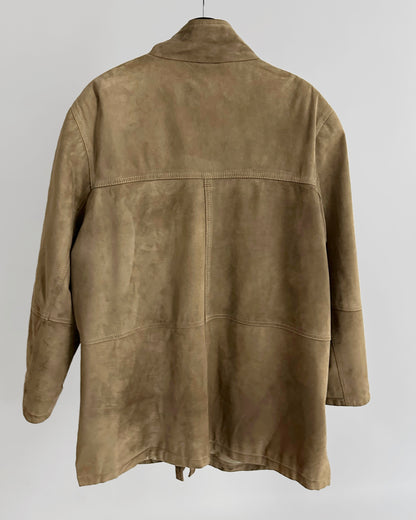 90s Brown Suede Leather Jacket