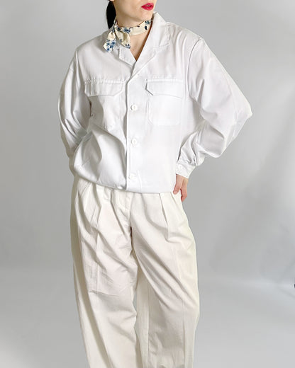 80s White Workwear Jacket