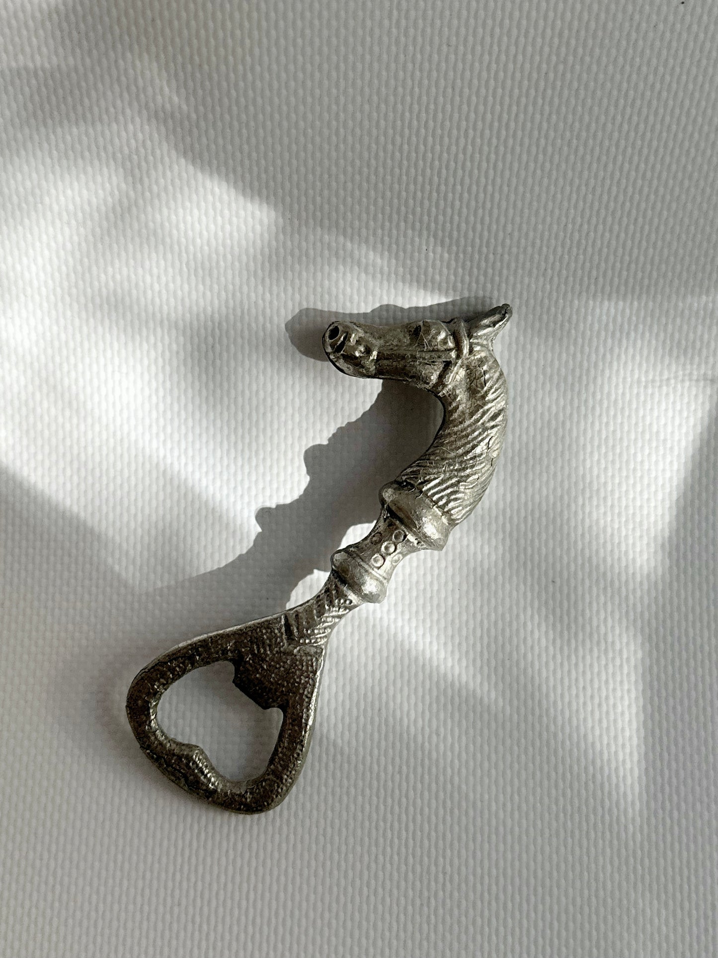 Vintage 1960s Horse-Shaped Metal Bottle Opener