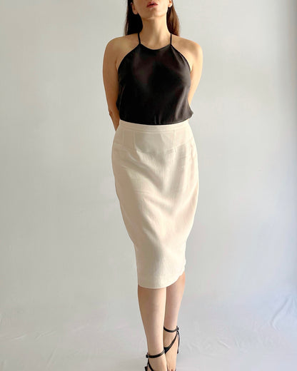 90s Guy Laroche High-Waist Pencil Skirt