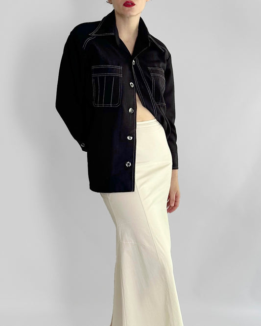 70s King’s Road Black Western Shirt