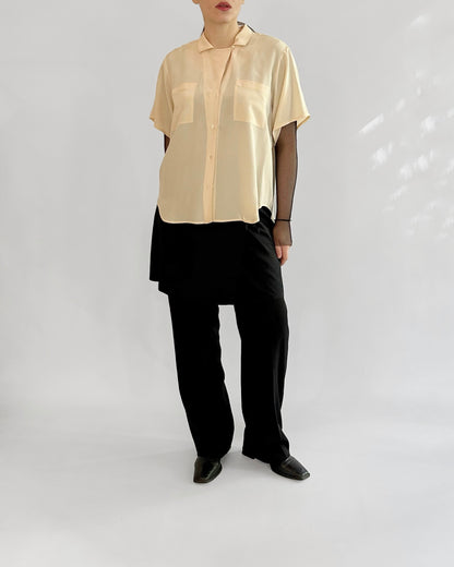 90s Pure Silk Short Sleeve Shirt