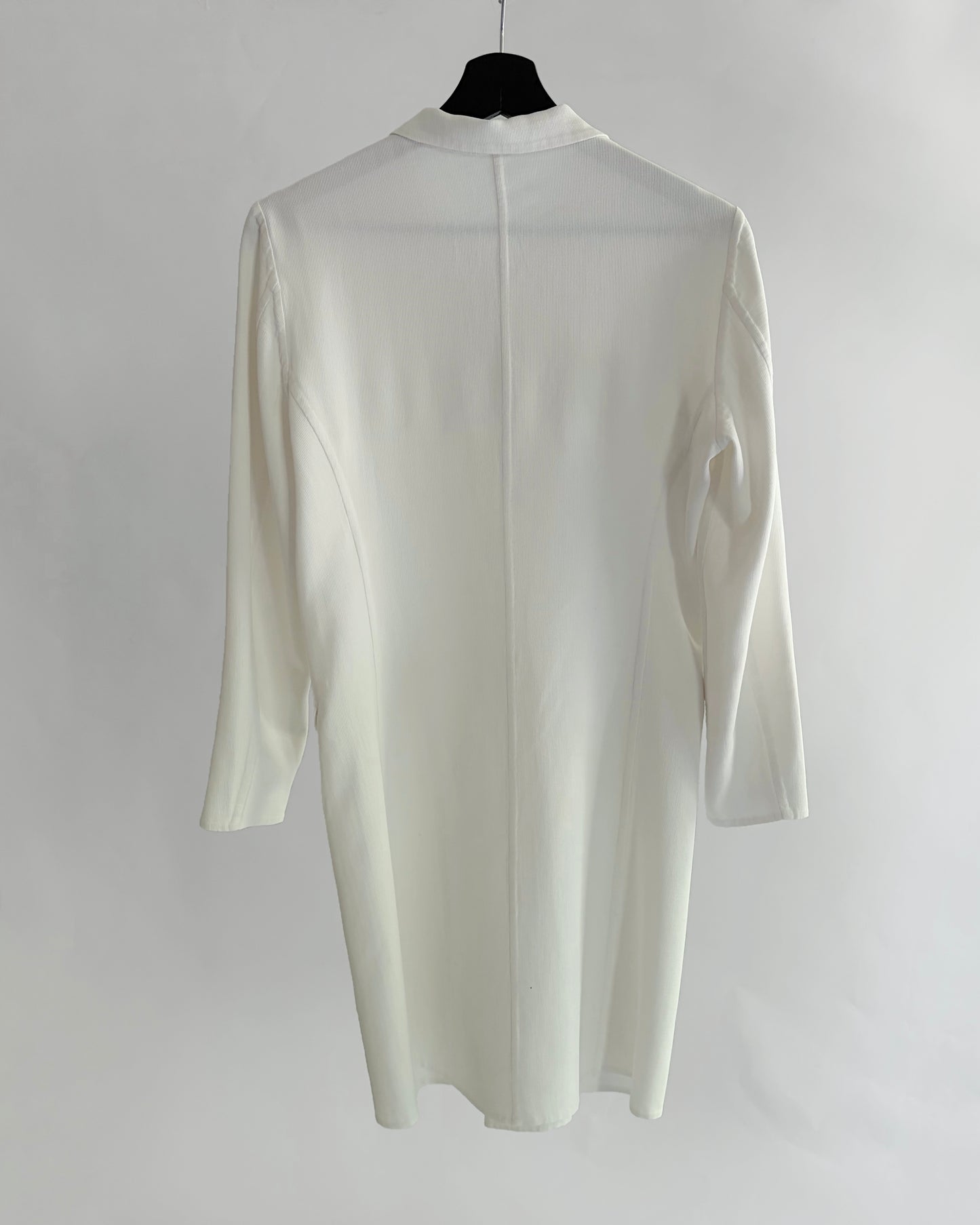 Jil Sander 2000s White Cotton Coat Dress