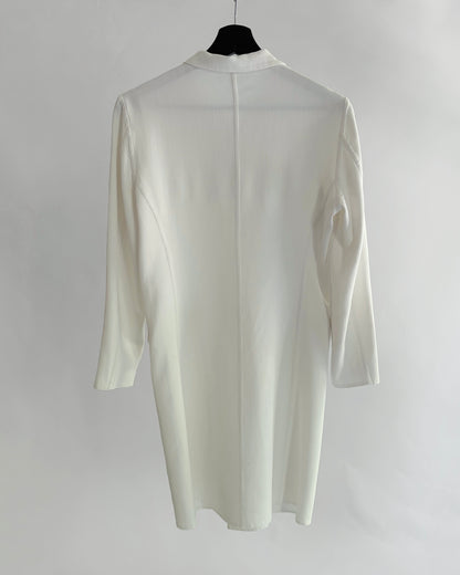 Jil Sander 2000s White Cotton Coat Dress