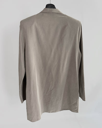 90s Taupe Viscose Blazer