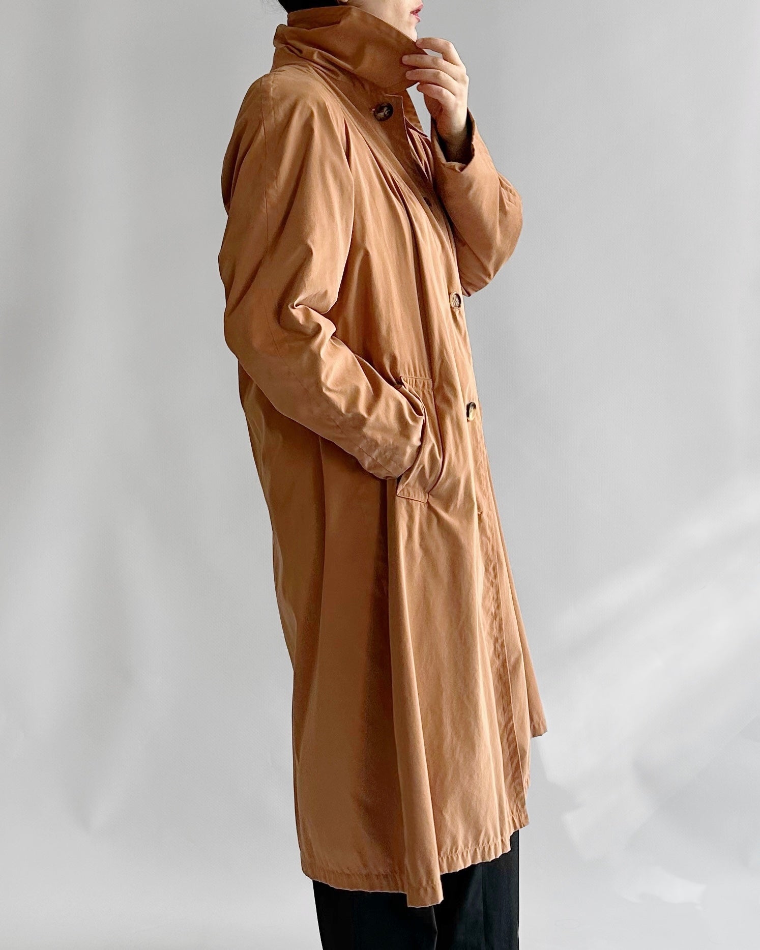 90s Jil Sander Minimalist Peach Trench Coat – Alba Vintage Studio