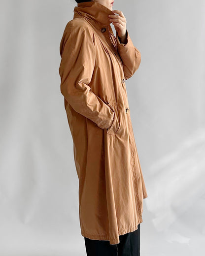 90s Jil Sander Minimalist Peach Trench Coat