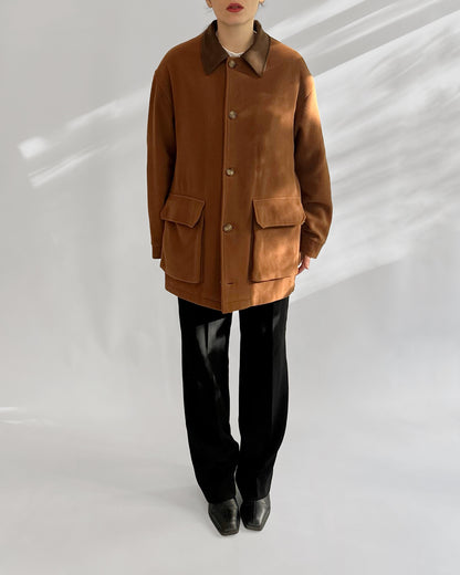80s Brown Wool Field Jacket