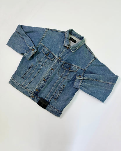 90s Valentino Garavani Denim Jacket - Faded Blue