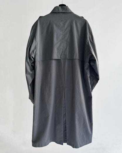 90s Ivy Oxford Grey Trench Coat