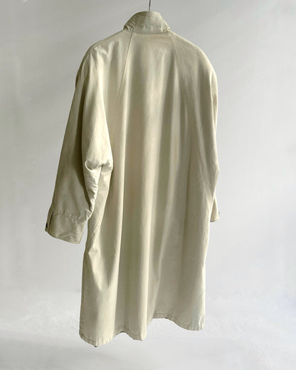 80s/90s Cream Cotton Blend Utility Coat