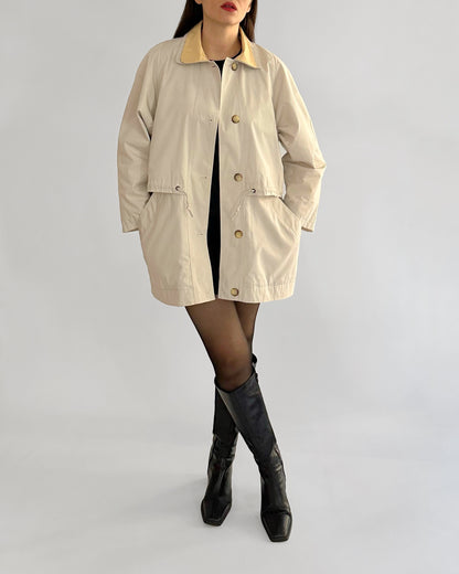 80s Cream Barn Field Jacket
