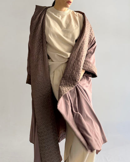90s Mauve Hooded Coat