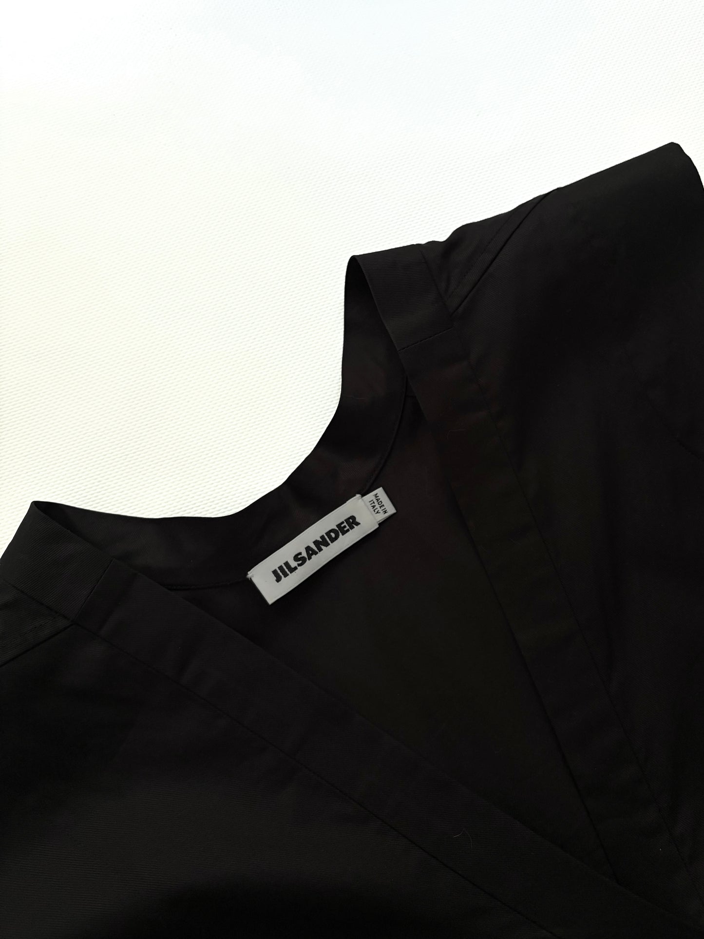 Jil Sander SS2013 Sculptural Black Cotton Top – Runway Piece