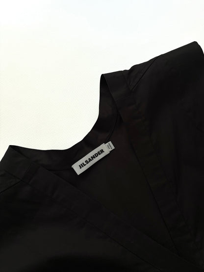 Jil Sander SS2013 Sculptural Black Cotton Top – Runway Piece