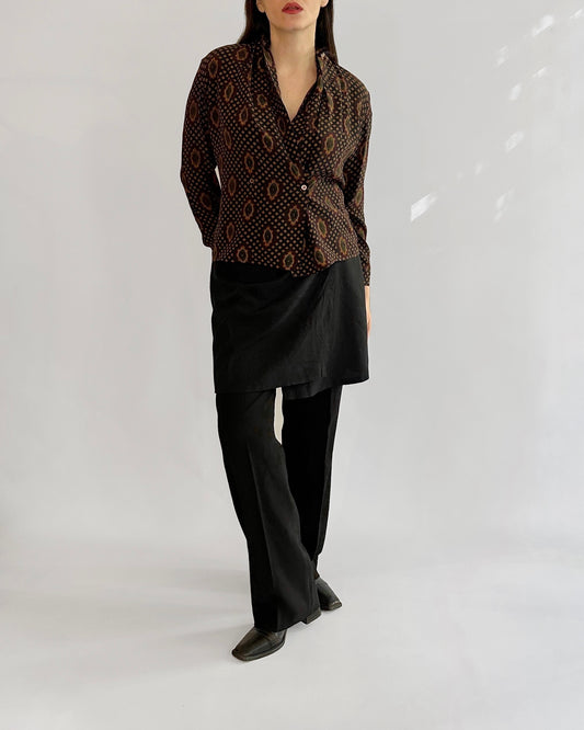 90s Byblos Silk Paisley Blouse