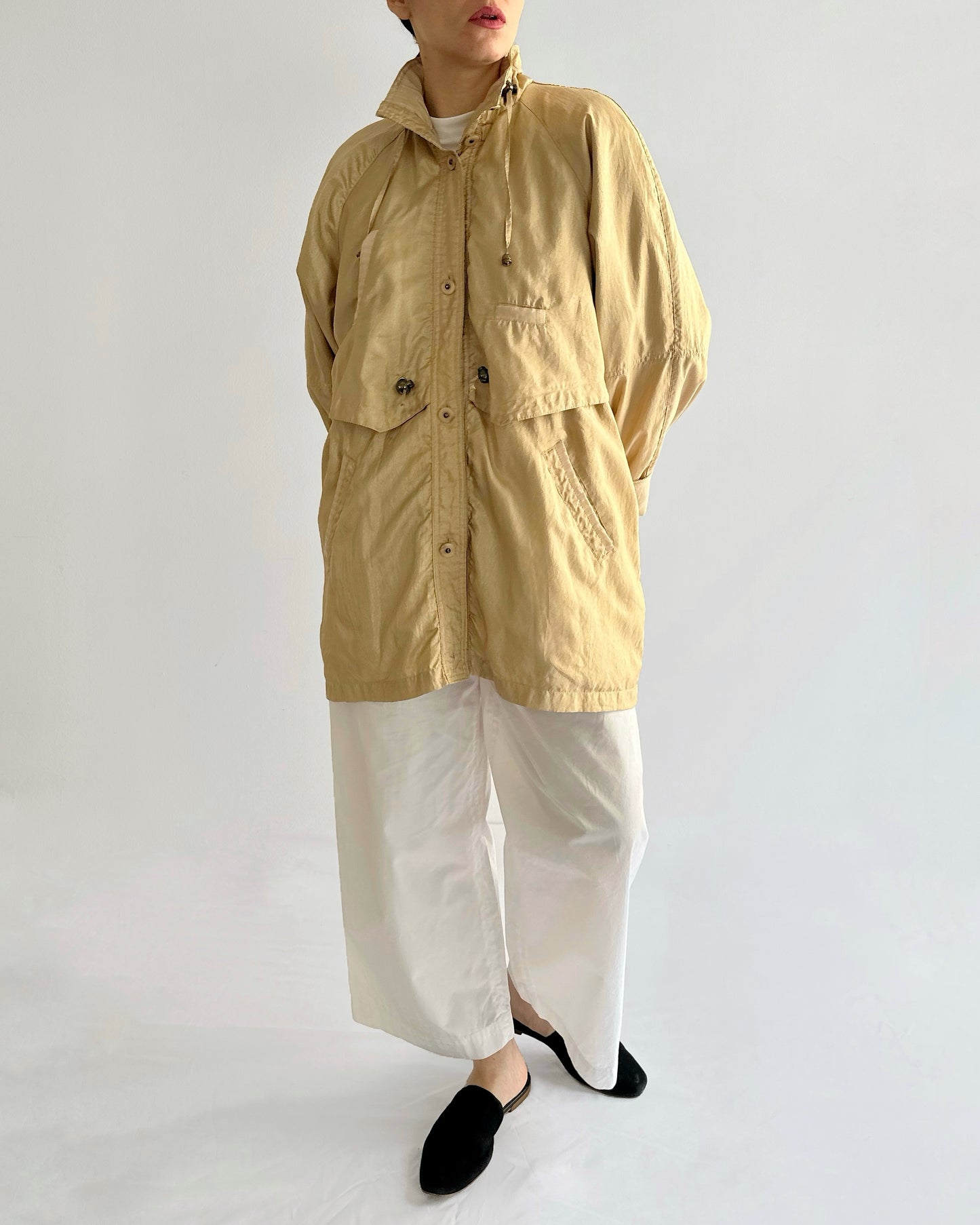90s Golden Windbreaker Jacket
