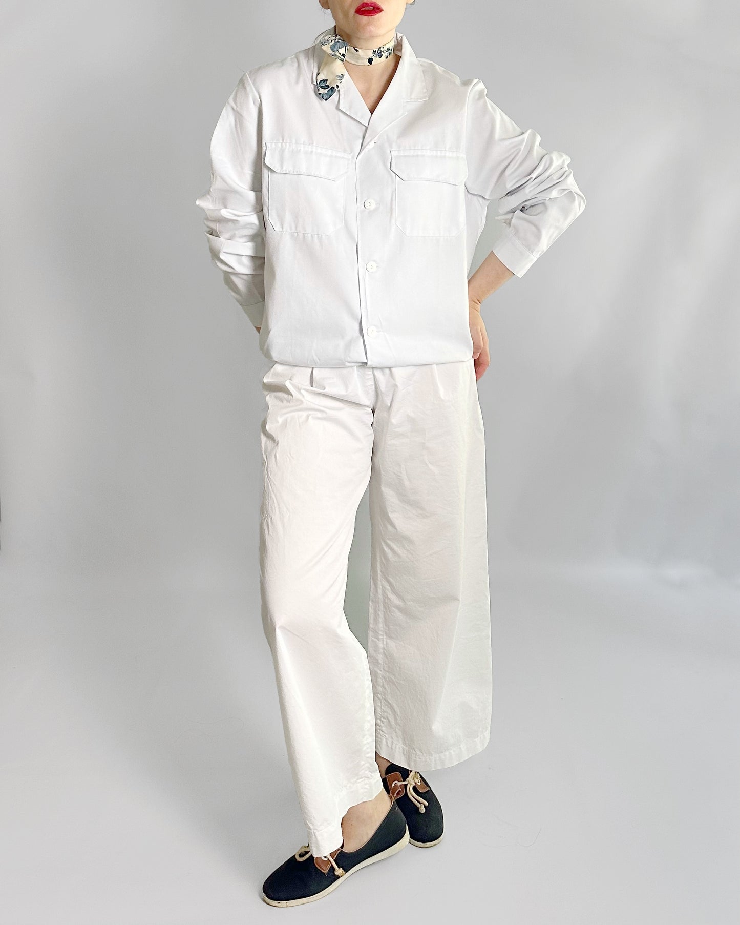 80s White Workwear Jacket