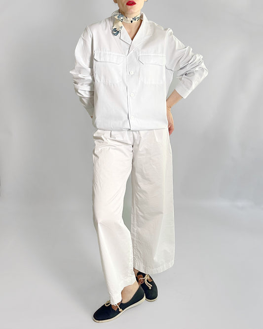80s White Workwear Jacket