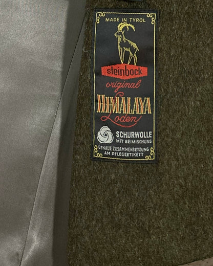 80s Steinbock Green Loden Wool Coat