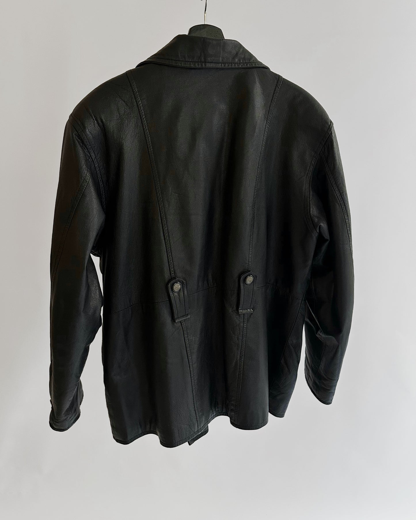 80s Black Leather Jacket