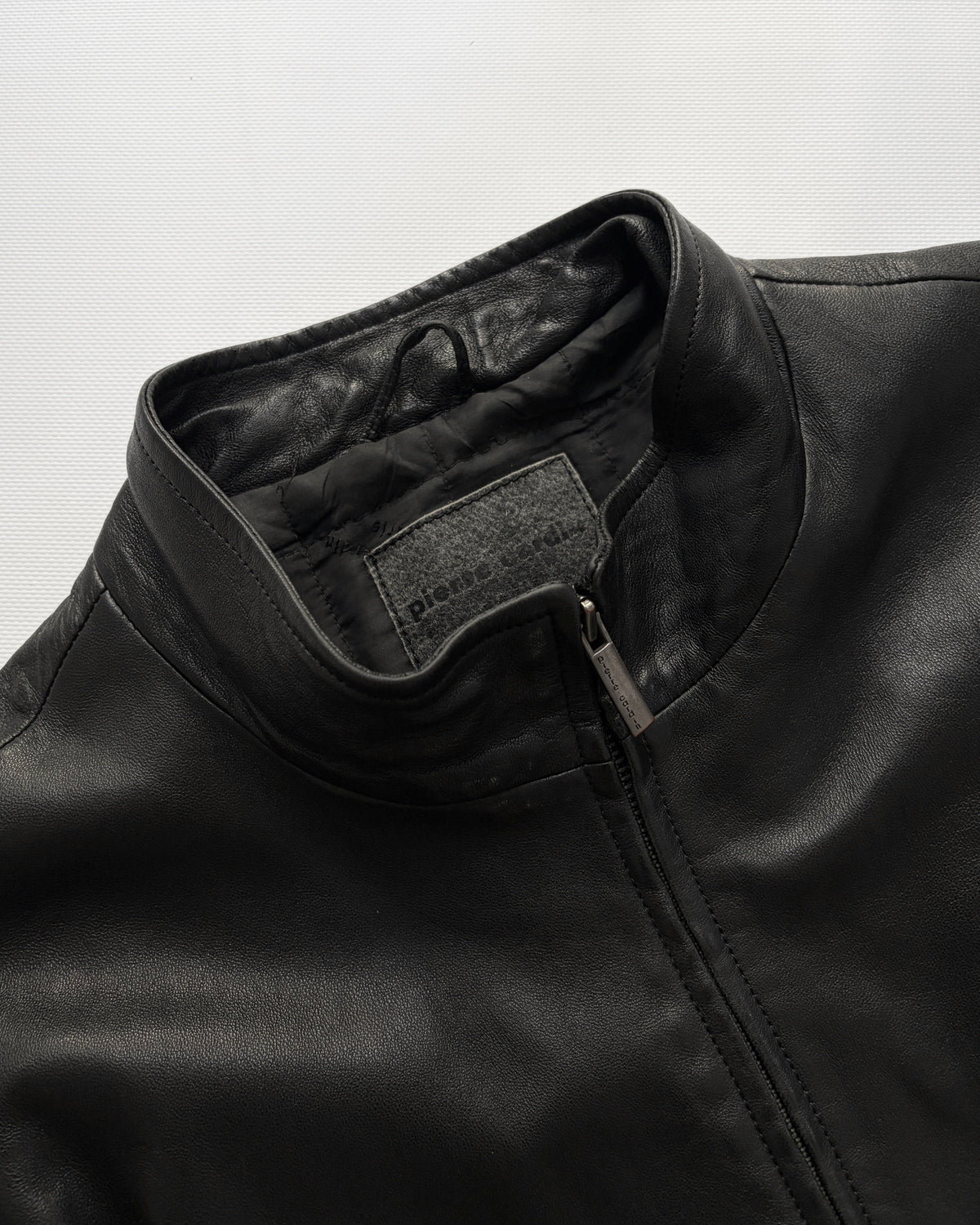Vintage Pierre Cardin Black Leather Jacket