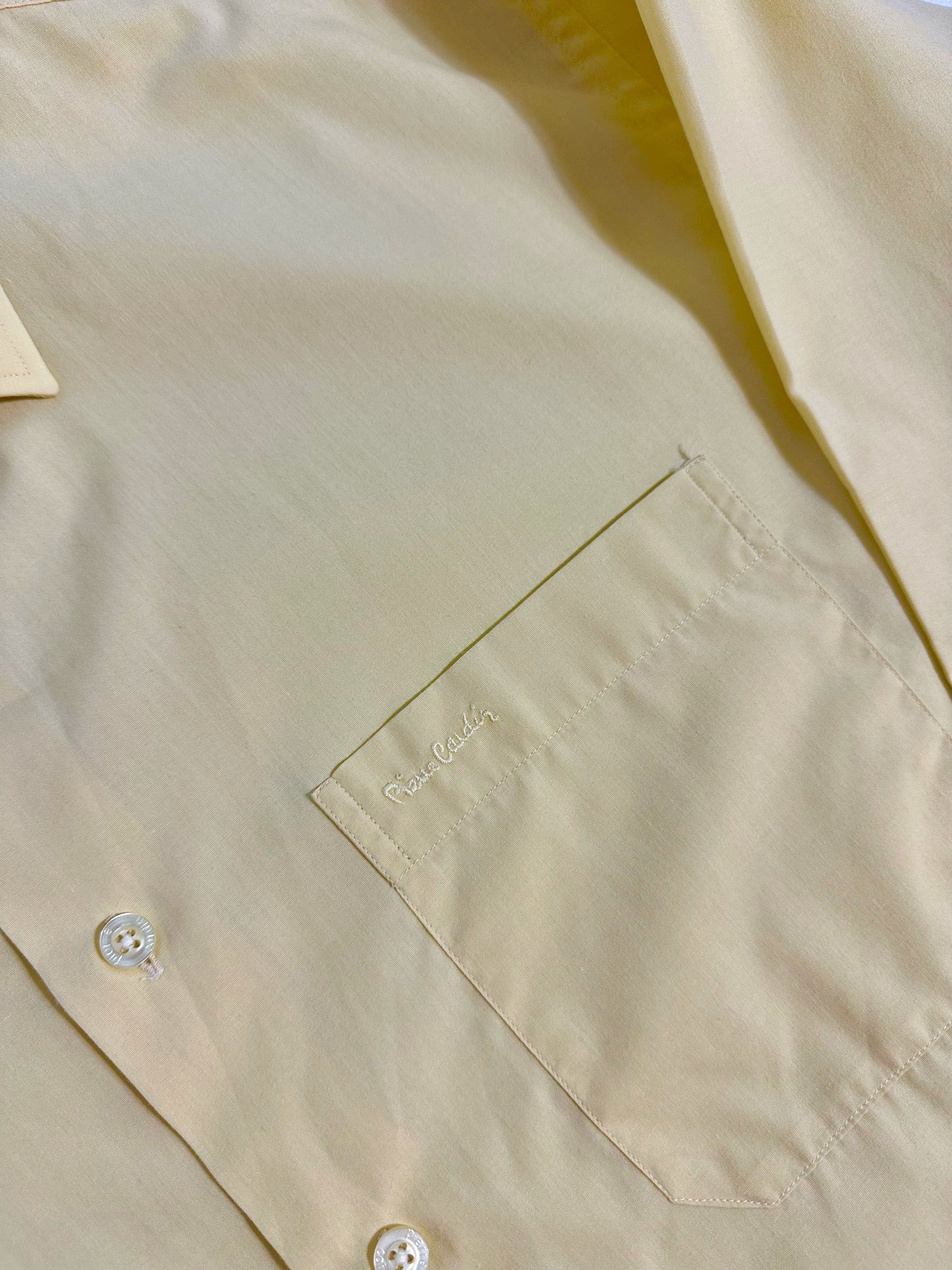 90s Pierre Cardin Butter Yellow Shirt