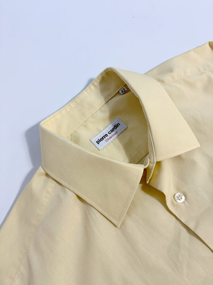90s Pierre Cardin Butter Yellow Shirt