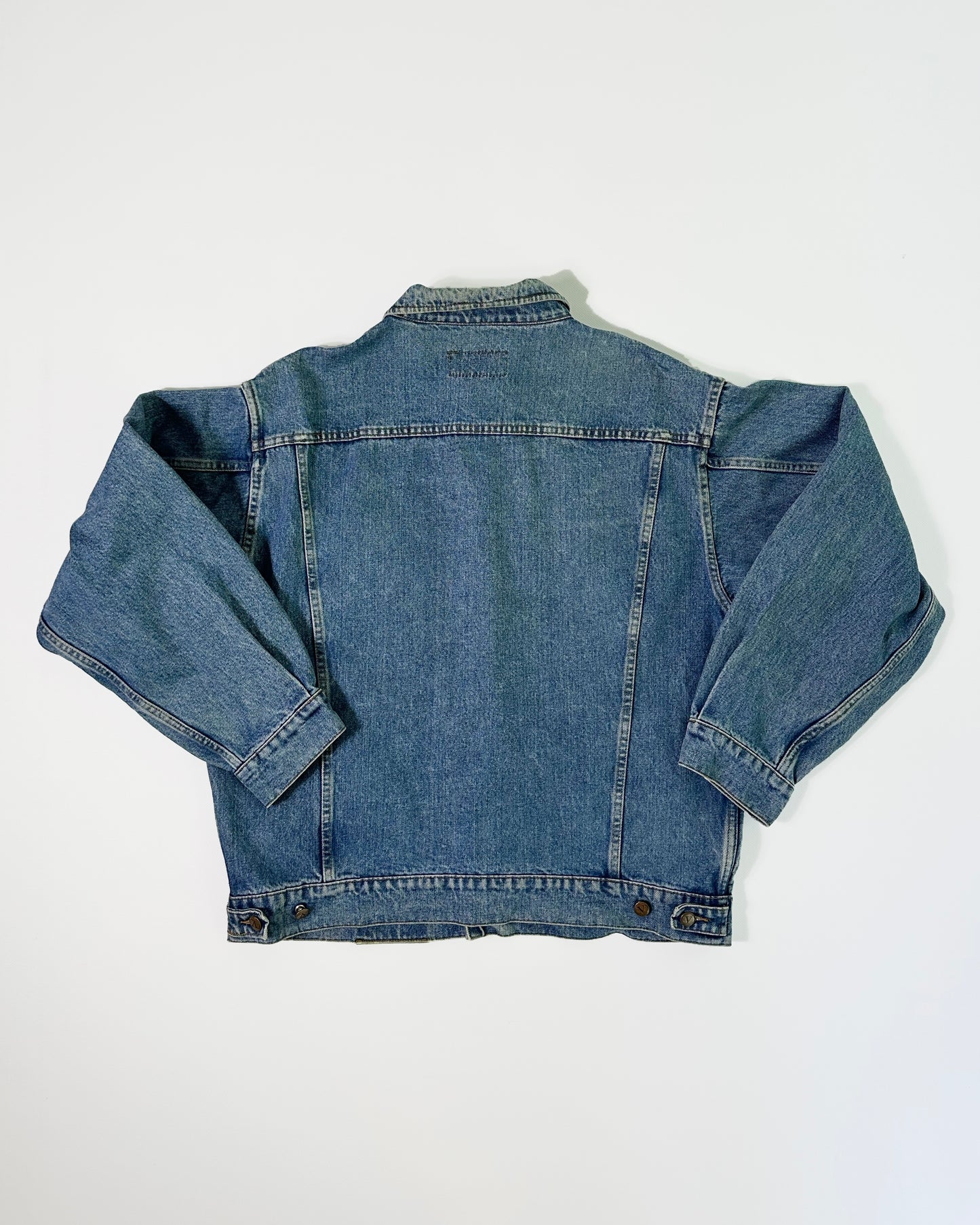 90s Valentino Garavani Denim Jacket - Faded Blue