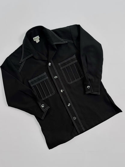 70s King’s Road Black Western Shirt