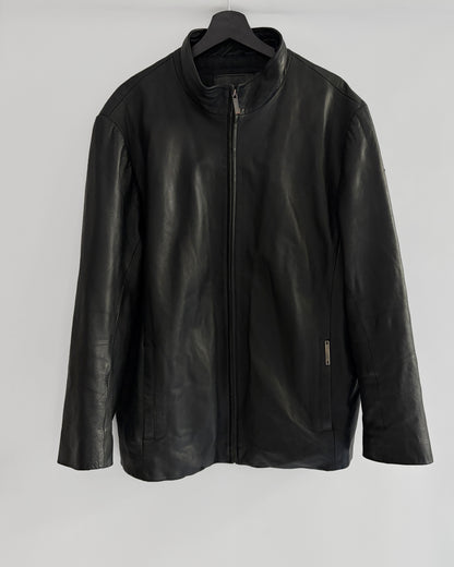 Vintage Pierre Cardin Black Leather Jacket