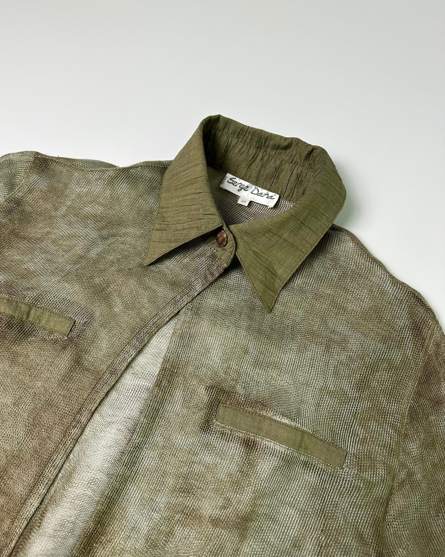 90s Sheer Camouflage Shirt