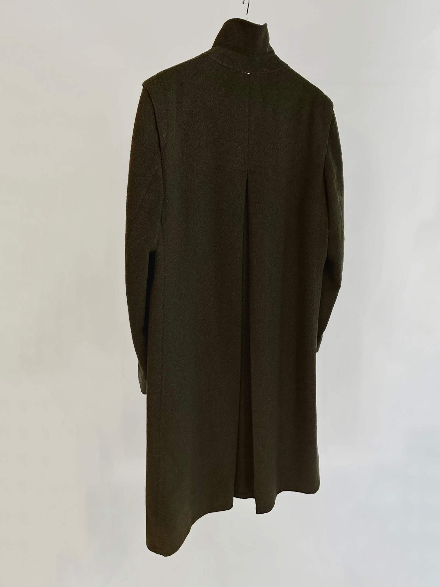 80s Steinbock Green Loden Wool Coat
